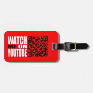 Etiqueta Para Maletas Míreme en YouTube (moderno)