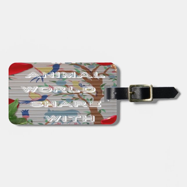 Etiqueta Para Maletas Mis animales valentina del mundo.png (Frente Horizontal)