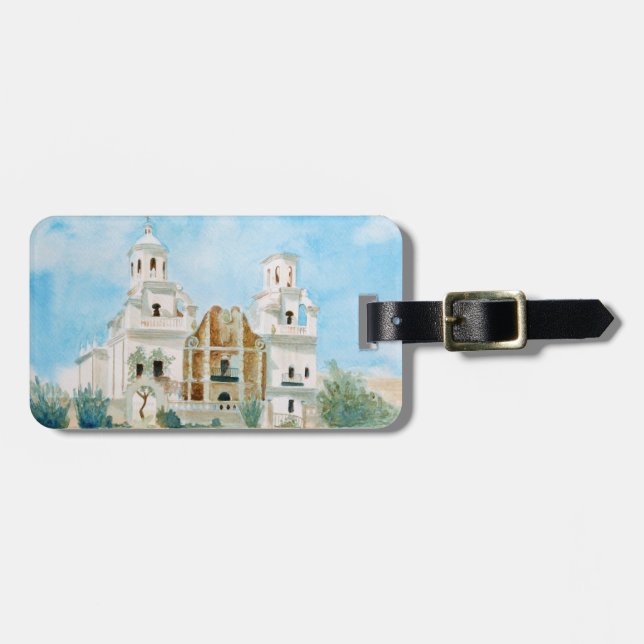 Etiqueta Para Maletas Misión San Xavier del Bac (Frente Horizontal)