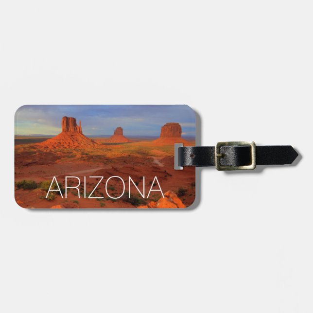 Etiqueta Para Maletas Mittens, Monument Valley, AZ (Frente Horizontal)