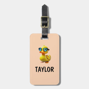 Etiqueta Para Maletas Mochila Bolsa Personalizada Colorida Pato de Goma