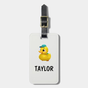 Etiqueta Para Maletas Mochila Bolsa Personalizada Colorida Pato de Goma