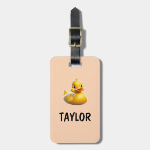 Etiqueta Para Maletas Mochila Bolsa Personalizada Colorida Pato de Goma