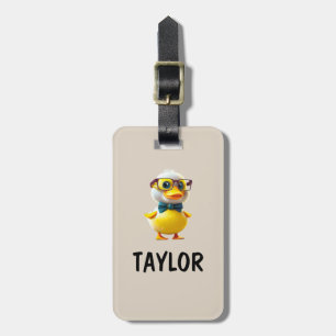 Etiqueta Para Maletas Mochila Bolsa Personalizada Colorida Pato de Goma
