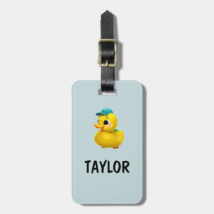 Etiqueta Para Maletas Mochila Bolsa Personalizada Colorida Pato de Goma