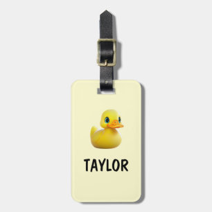 Etiqueta Para Maletas Mochila Bolsa Personalizada Colorida Pato de Goma