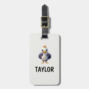 Etiqueta Para Maletas Mochila Bolsa Personalizada Divertida Colorida par