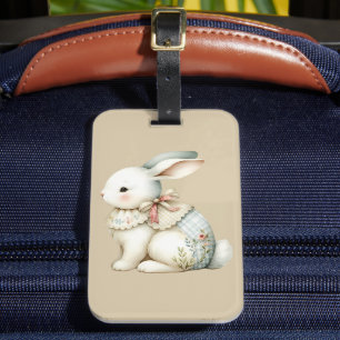 Etiqueta Para Maletas Mochila con cordón de encanto de conejito Cottagec