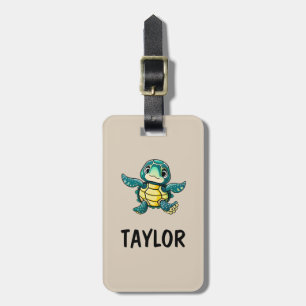 Etiqueta Para Maletas Mochila de bolsa colorida personalizada de tortuga