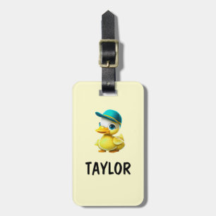 Etiqueta Para Maletas Mochila de bolsa colorida personalizada del pato d