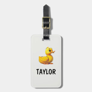 Etiqueta Para Maletas Mochila de bolsa colorida personalizada del pato d