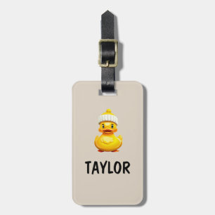 Etiqueta Para Maletas Mochila de bolsa colorida personalizada del pato d