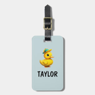 Etiqueta Para Maletas Mochila de bolsa colorida personalizada del pato d