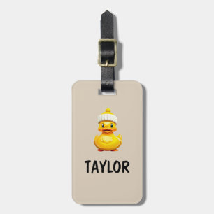 Etiqueta Para Maletas Mochila de bolsa colorida personalizada del pato d