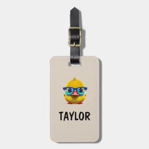 Etiqueta Para Maletas Mochila de bolsa colorida personalizada del pato d