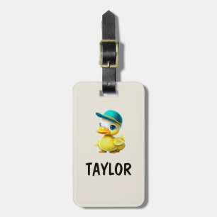 Etiqueta Para Maletas Mochila de bolsa colorida personalizada del pato d