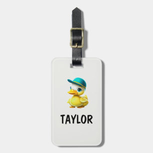 Etiqueta Para Maletas Mochila de bolsa colorida personalizada del pato d