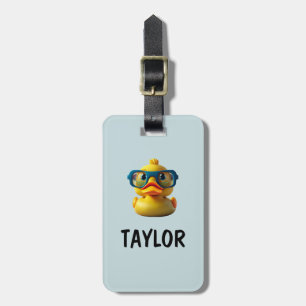 Etiqueta Para Maletas Mochila de bolsa colorida personalizada del pato d