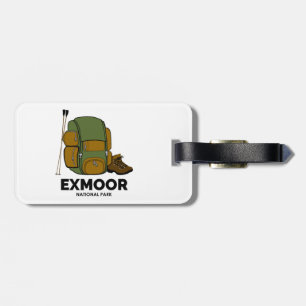 Etiqueta Para Maletas Mochila del Parque Nacional Exmoor