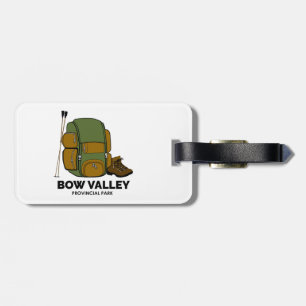 Etiqueta Para Maletas Mochila del Parque Provincial del Valle de Bow