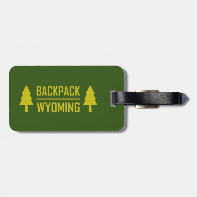 Etiqueta Para Maletas Mochila Wyoming (Atrás Horizontal)