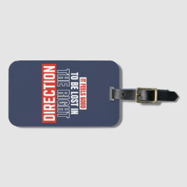 Etiqueta Para Maletas Mochilero moderno y elegante