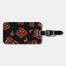 Etiqueta Para Maletas Moda Arcoiris 福 bendición Conejo Año Lunar Regalo