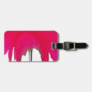 Etiqueta Para Maletas Moda asombrosa rosa rosa roja bajo el cielo blanco