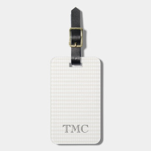 Etiqueta Para Maletas Moda Harlequin Diamond Classic Monogram INITIALS
