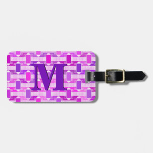 Etiqueta Para Maletas Moda industrial Art Déco, violeta, orquídea, lavan