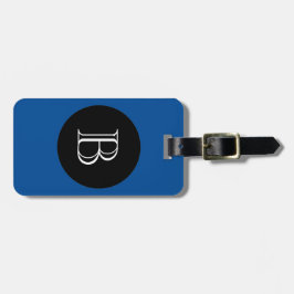 ETIQUETA PARA MALETAS MODA LUGGAGE/BAG TAG_156 BLUE/BLACK/MONOGRAM
