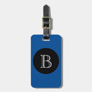 ETIQUETA PARA MALETAS MODA LUGGAGE/BAG TAG_156 BLUE/BLACK/MONOGRAM