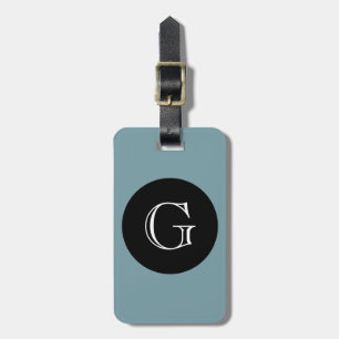 ETIQUETA PARA MALETAS MODA LUGGAGE/BAG TAG_429 BLUE/BLACK/MONOGRAM