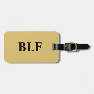 ETIQUETA PARA MALETAS MODA LUGGAGE/GIFT TAG_ 43/MONOGRAM SÓLIDO
