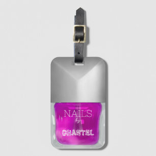 Etiqueta Para Maletas Moda moderna y moderna de esmalte de uñas de neón 