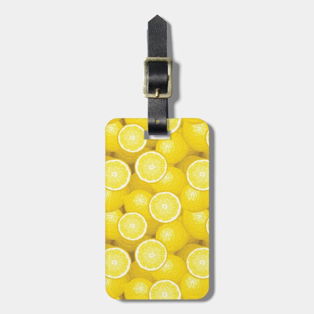 Etiqueta Para Maletas Modelo 2 del limón (Frente Vertical)