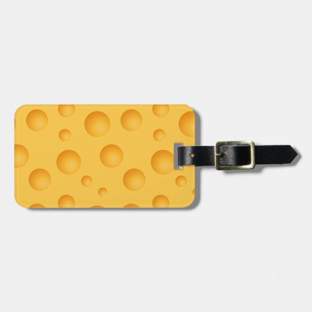 Etiqueta Para Maletas Modelo amarillo del queso (Frente Horizontal)