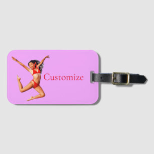 Etiqueta Para Maletas Modelo de baile bikini Thunder_Cove