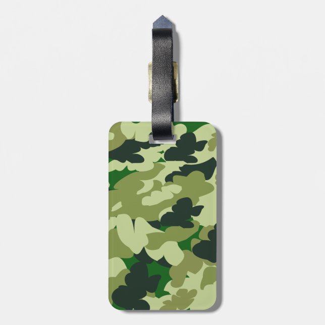 Etiqueta Para Maletas modelo de la impresión del camuflaje (Atrás Vertical)