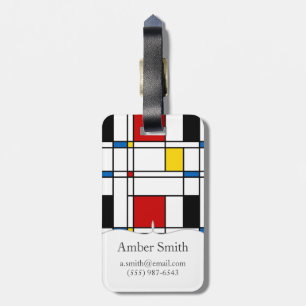 Etiqueta Para Maletas Modelo de Stijl