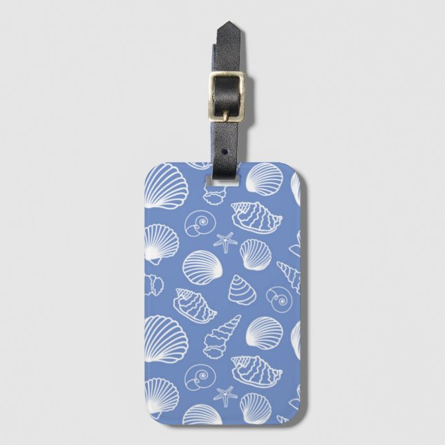 Etiqueta Para Maletas Modelo descarado del Seashell (Anverso vertical)