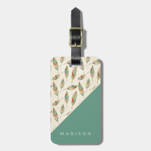 Etiqueta Para Maletas Modelo geométrico de la pluma del paso el   de Geo