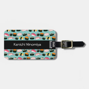 Etiqueta Para Maletas Modelo ilustrado diversión deliciosa del sushi