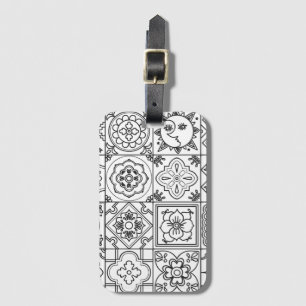 Etiqueta Para Maletas Modelo inspirado de Talavera