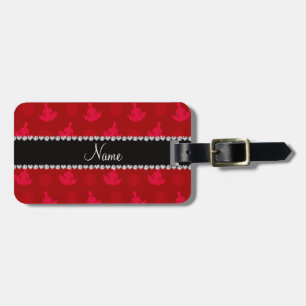 Etiqueta Para Maletas Modelo rojo conocido personalizado de la yoga