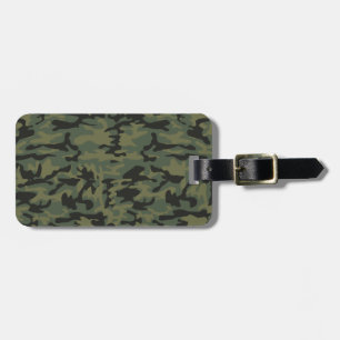 Etiqueta Para Maletas Modelo verde del camo