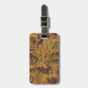 Etiqueta Para Maletas Modelo vibrante del camuflaje de la flor