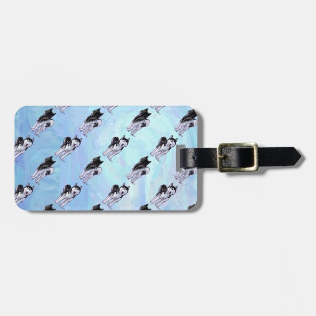 Etiqueta Para Maletas Modelos fornidos (Frente Horizontal)