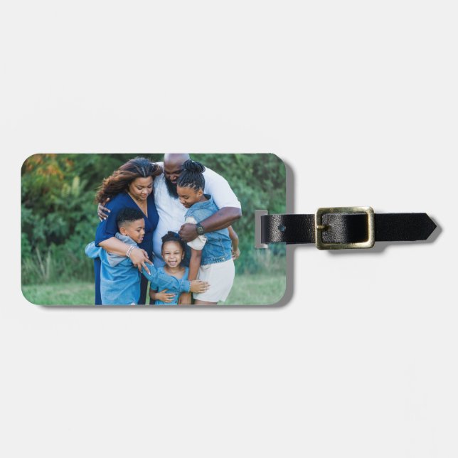 Etiqueta Para Maletas Modern Family Photo Keepsake (Frente Horizontal)