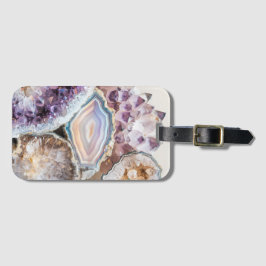 Etiqueta Para Maletas Modern Geode Crystal  | Crystal Luggage Tag